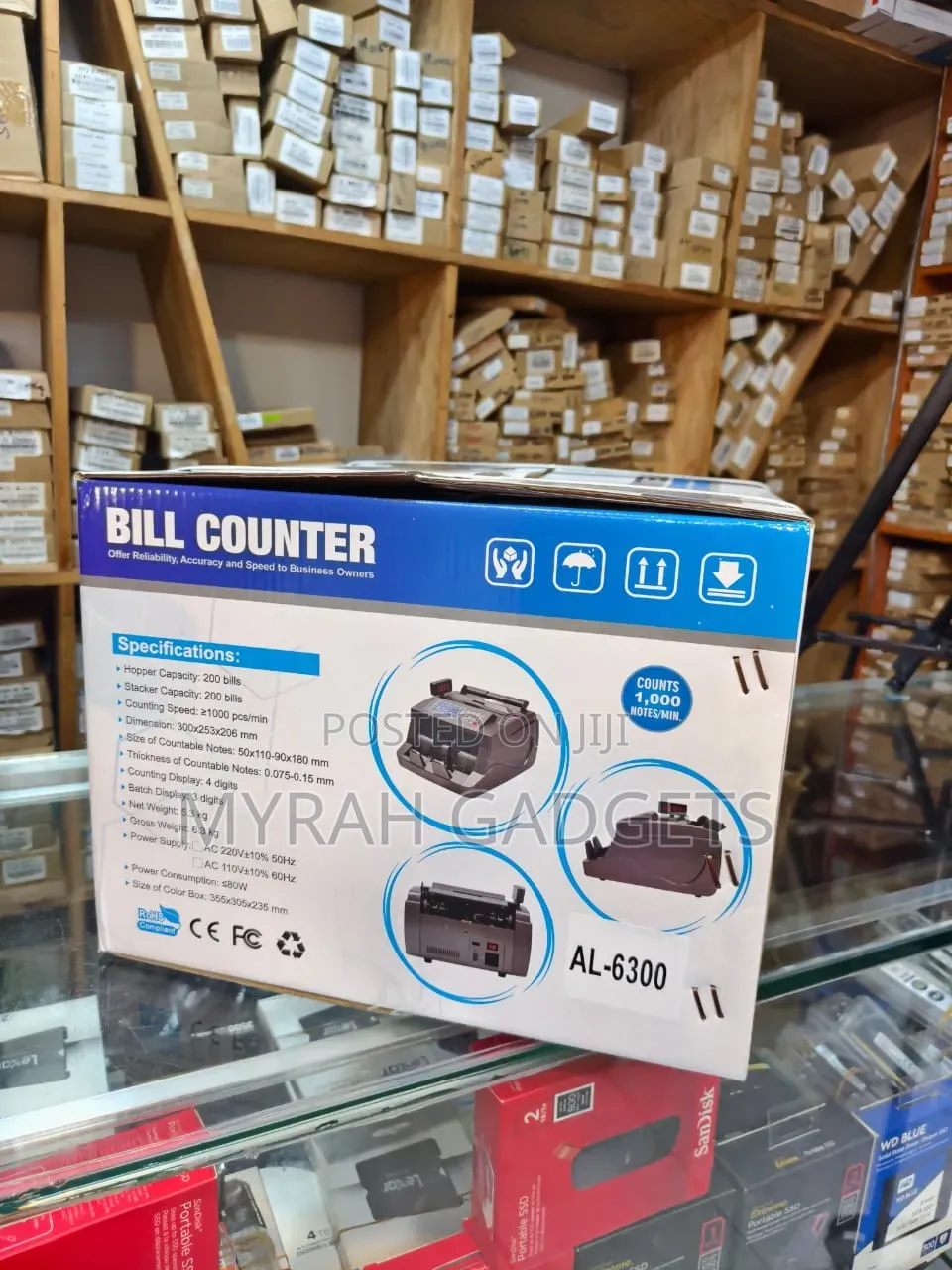 Bill Counting Machine, Model Al-6300