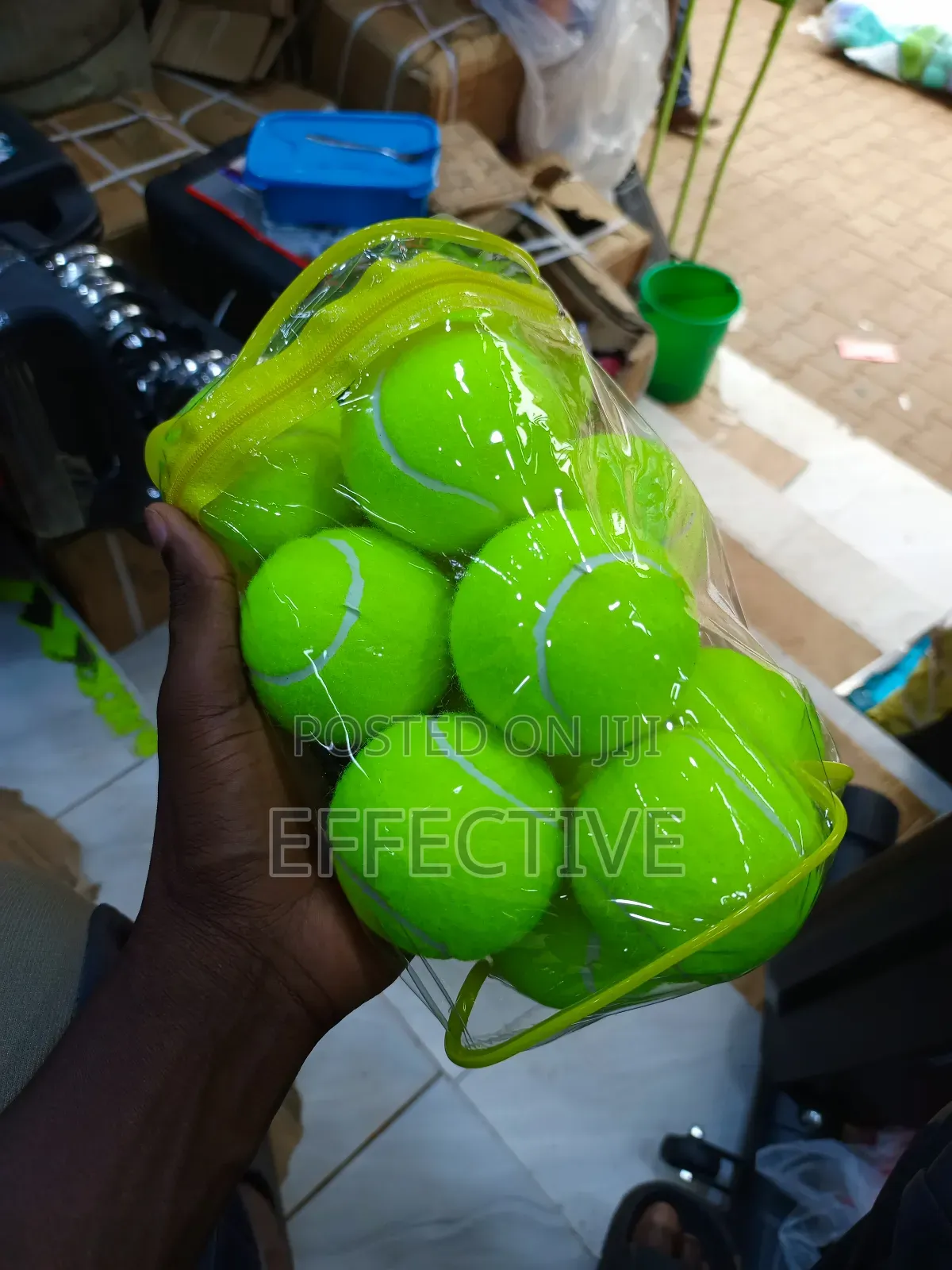 12 Bright Green Training Tennis Balls