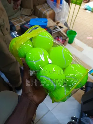 12 Bright Green Training Tennis Balls
