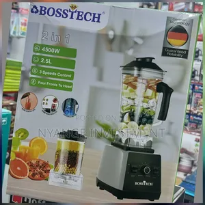 Bosstech 2in1 Blender With a 2.5l Capacity and a Powerful 4500w Motor