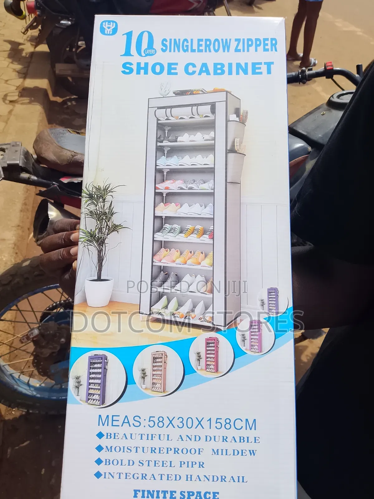 10-tier Sturdy Metal Shoe Rack