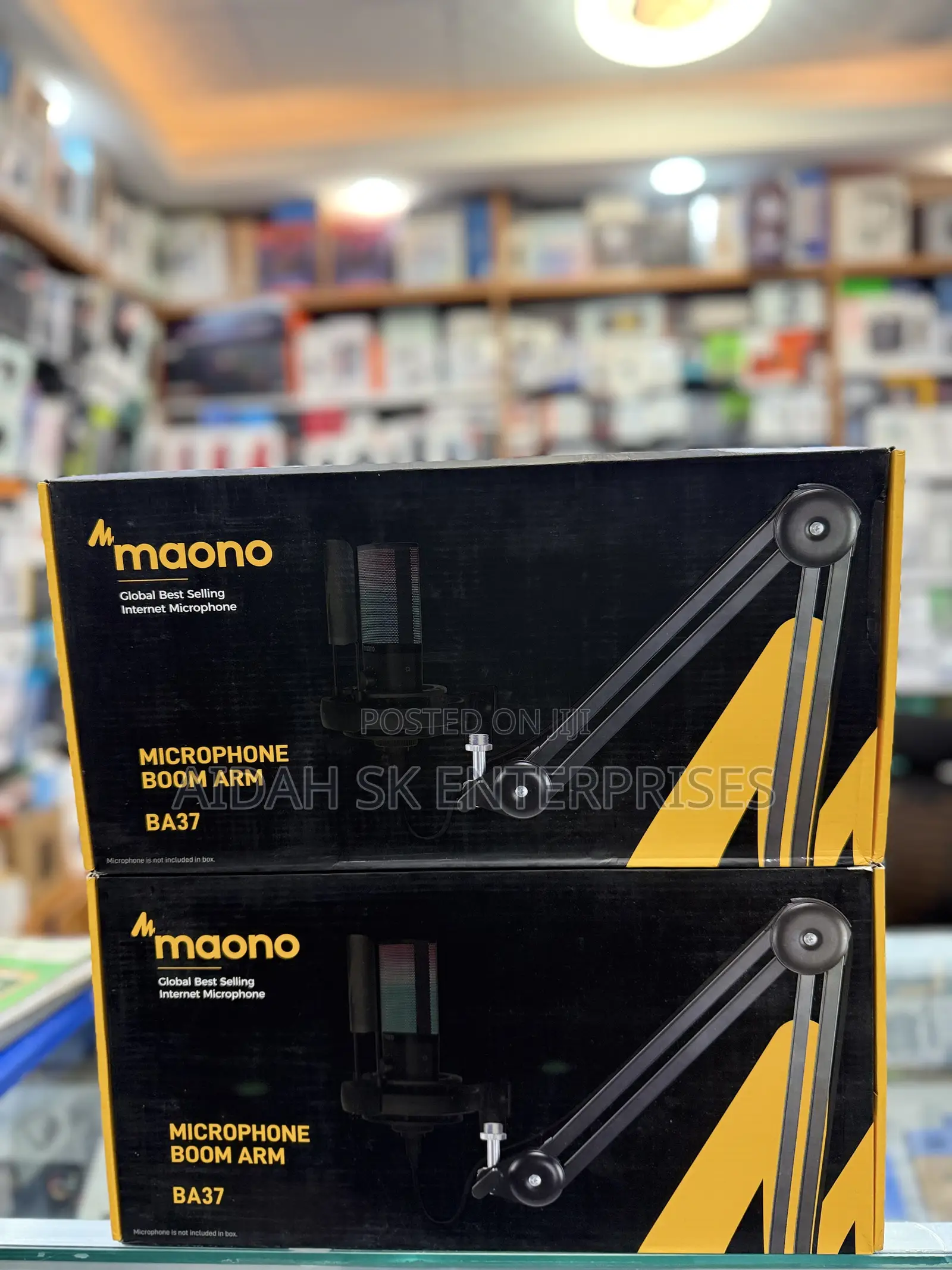 Maono Microphone Boom Arm Heavy Duty Adjustable Metal Suspension Stand