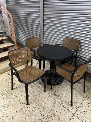 Unique Plastic Chairs Set Designed for Restaurants