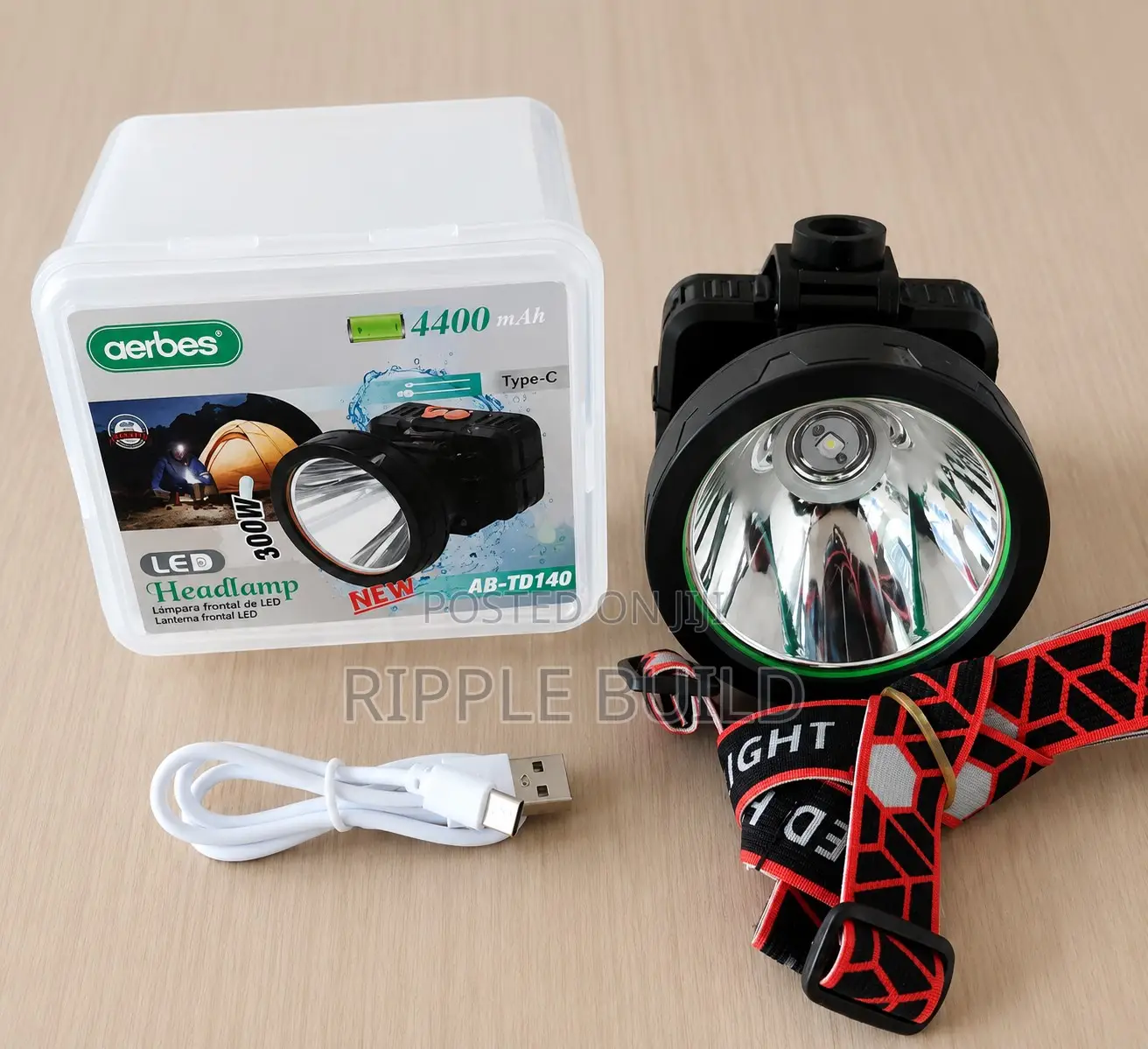 Rechargeable Led Headlamp Aerbes Ab-Td140