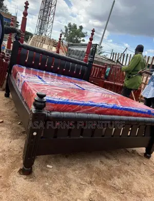 Wooden Bed Frame in Black