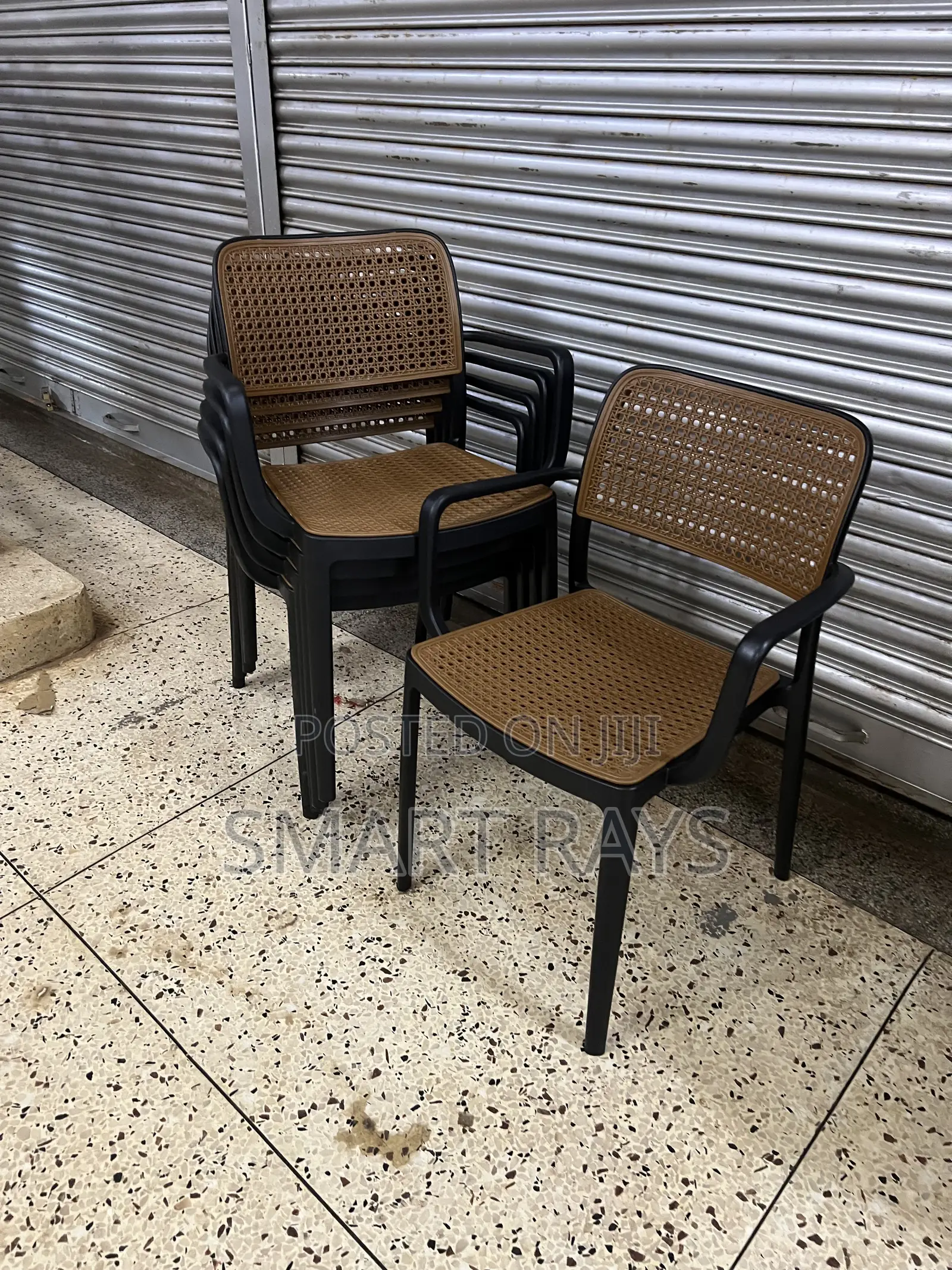 Unique Plastic Chairs Set Designed for Restaurants