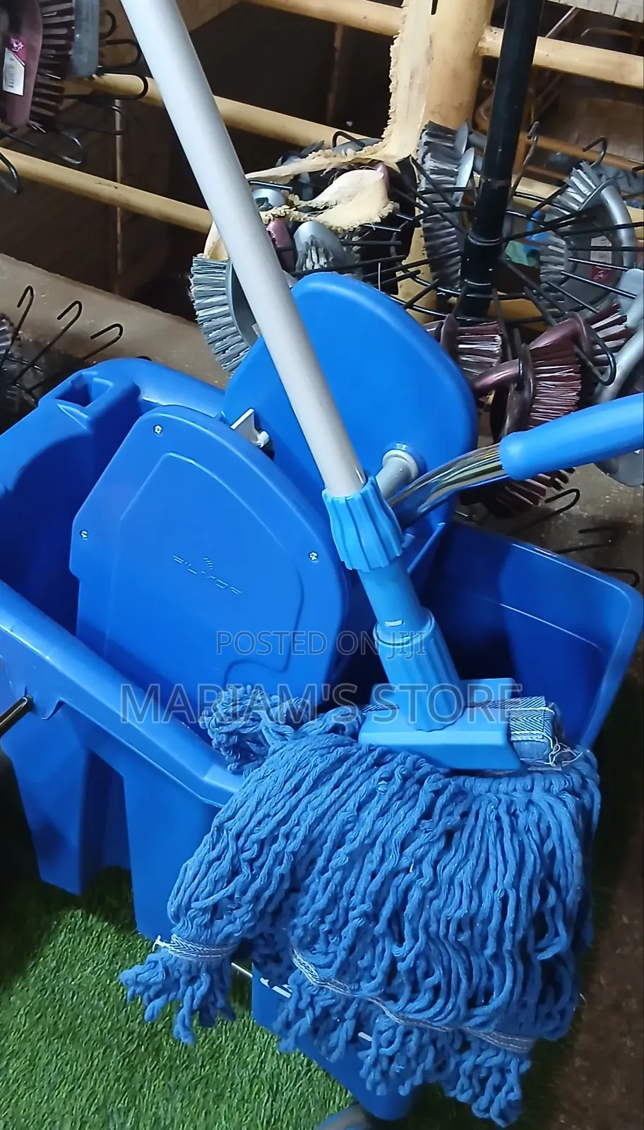 Blue Commercial Mop And Bucket Set