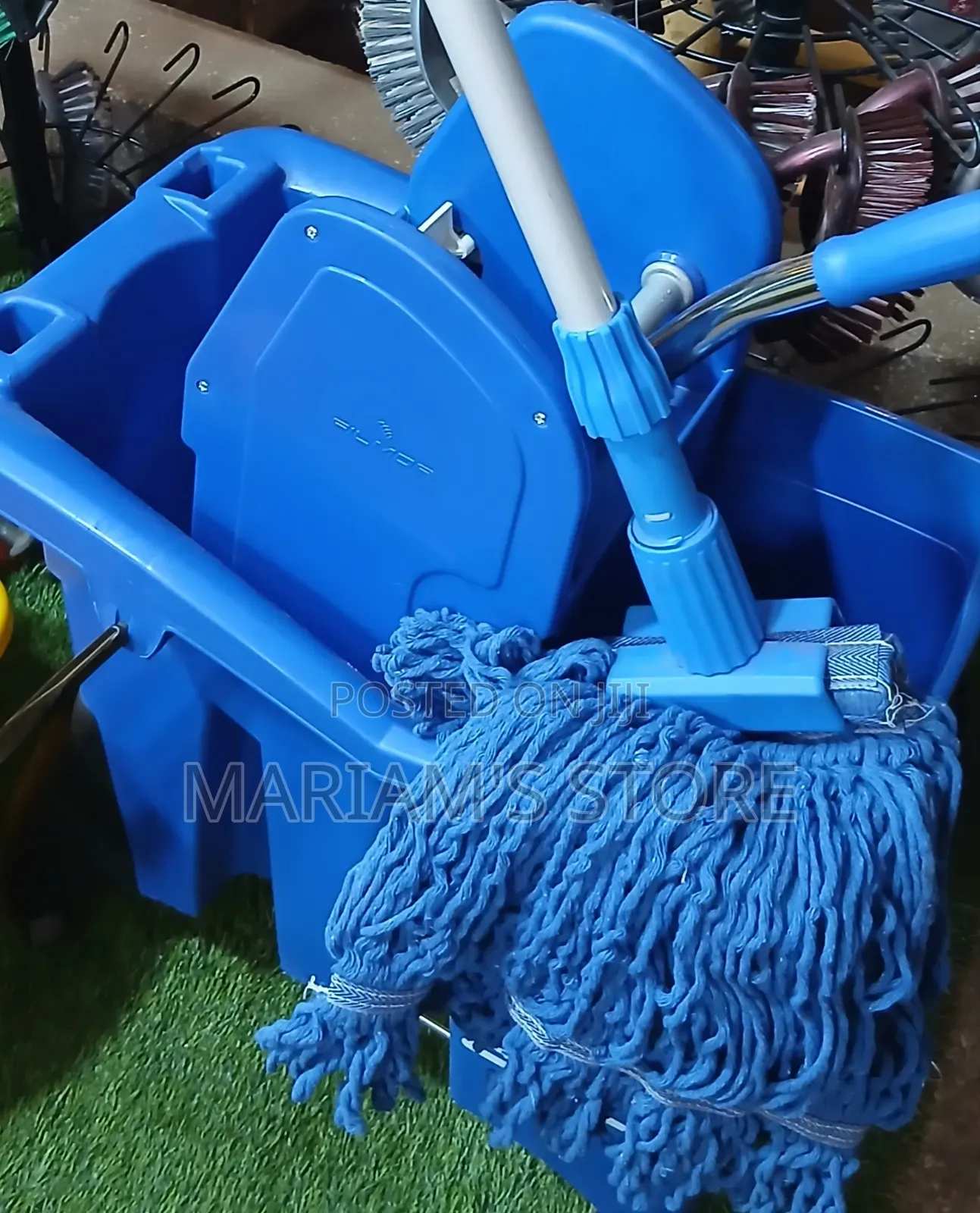 Blue Commercial Mop And Bucket Set