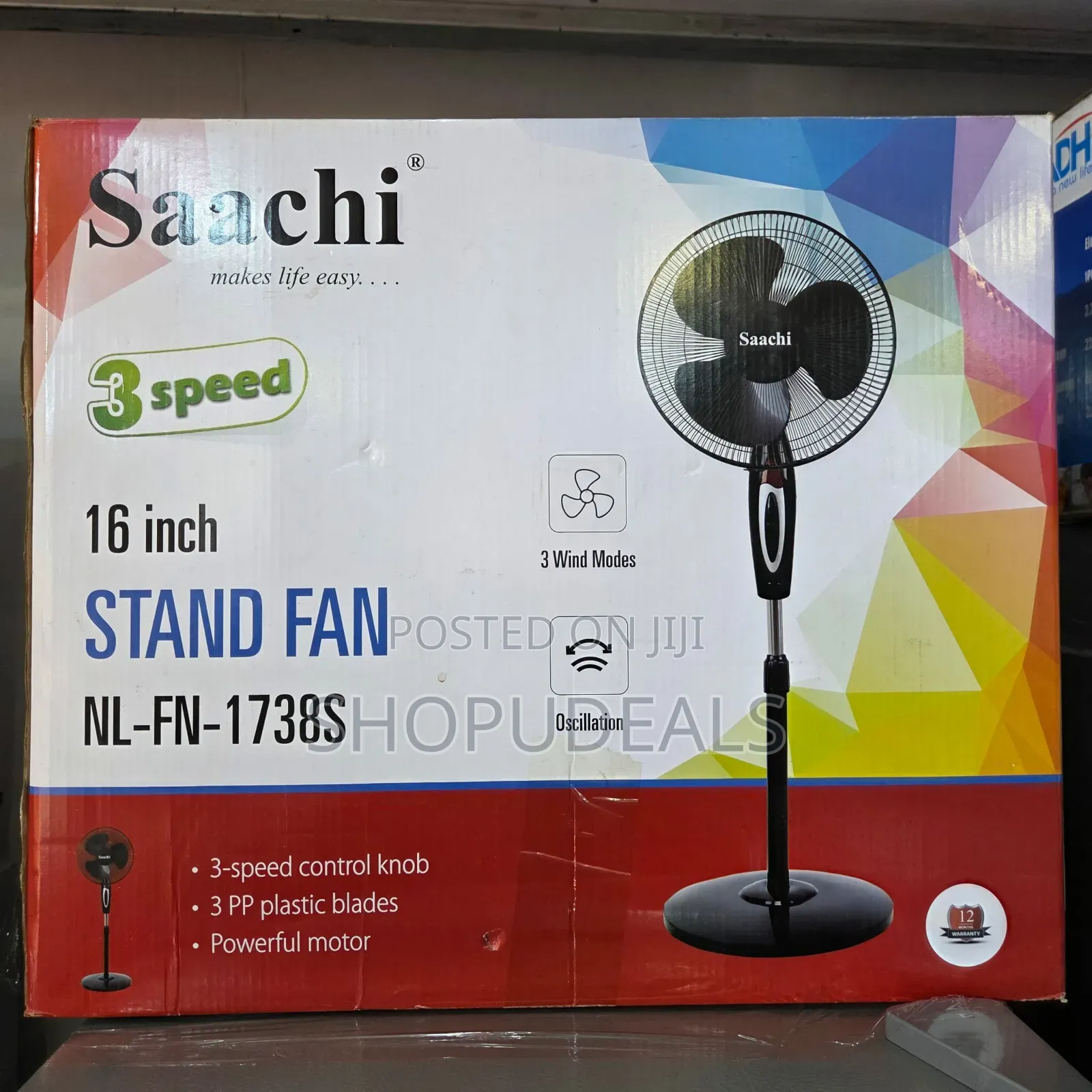 Saachi 16-Inch Stand Fan F