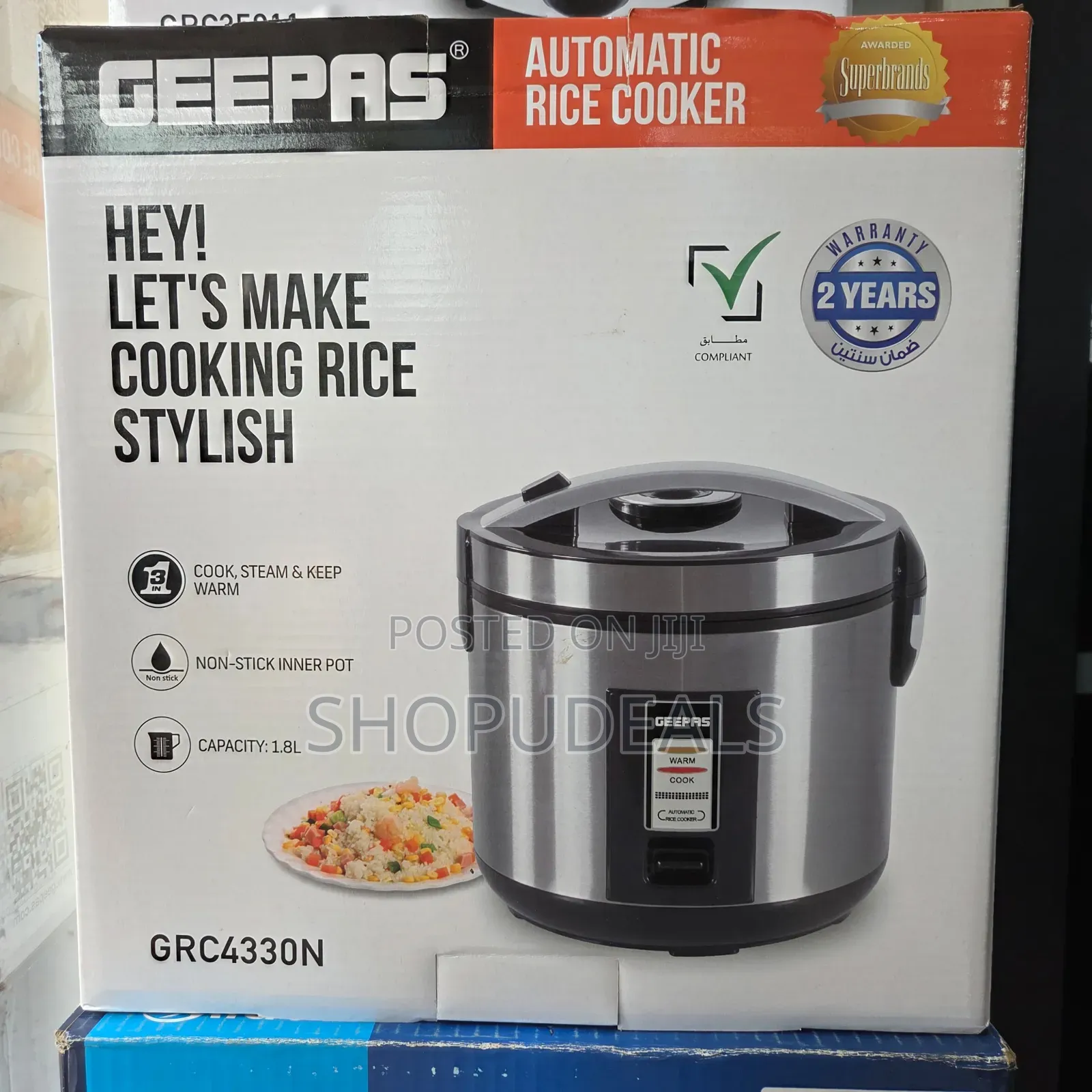 This Geepas Grc4330n Automatic Rice Cooker