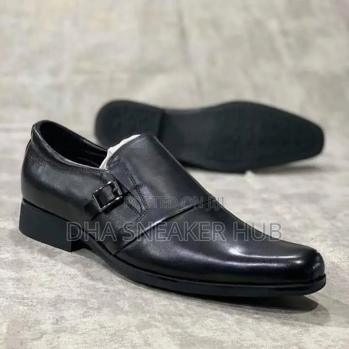 Black Leather Corporate Shoes