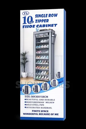 Single Row Zipper Shoe Cabinet