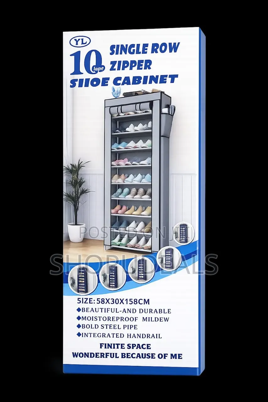 Single Row Zipper Shoe Cabinet