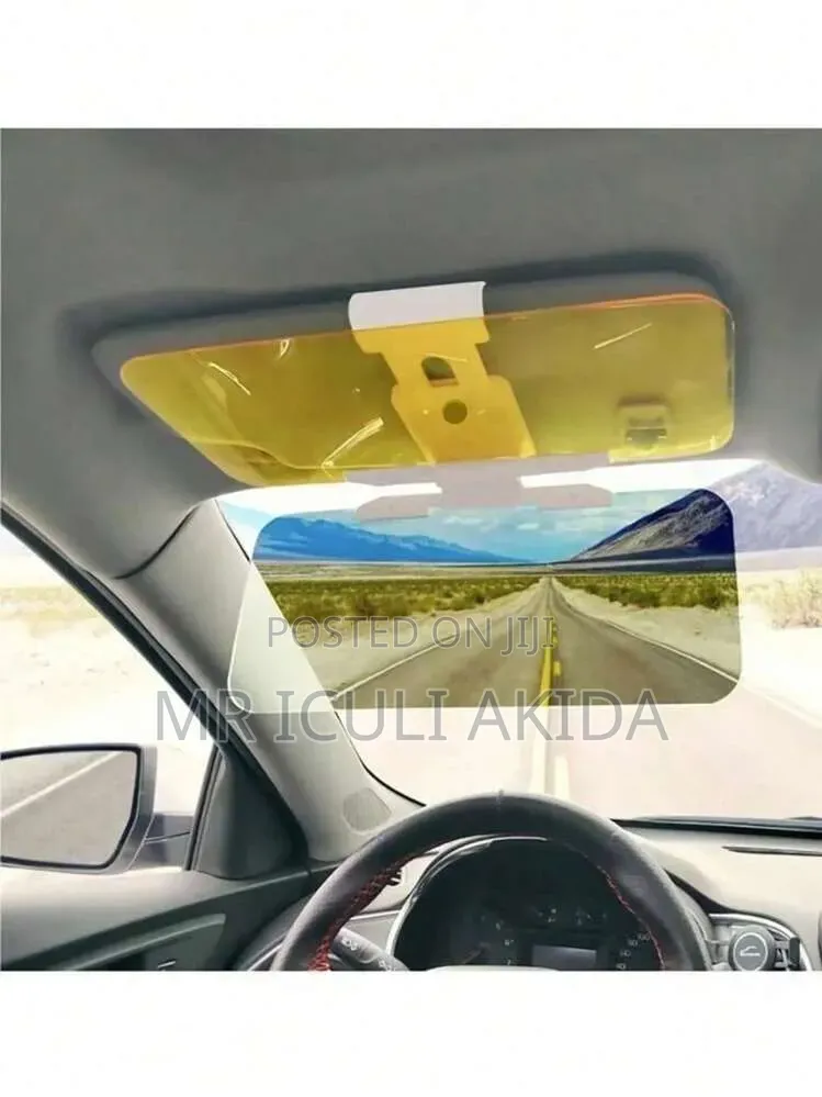 2in1 Adjustable Uv Protect Anti-Glare Mirror Sun Visor Vision Extender