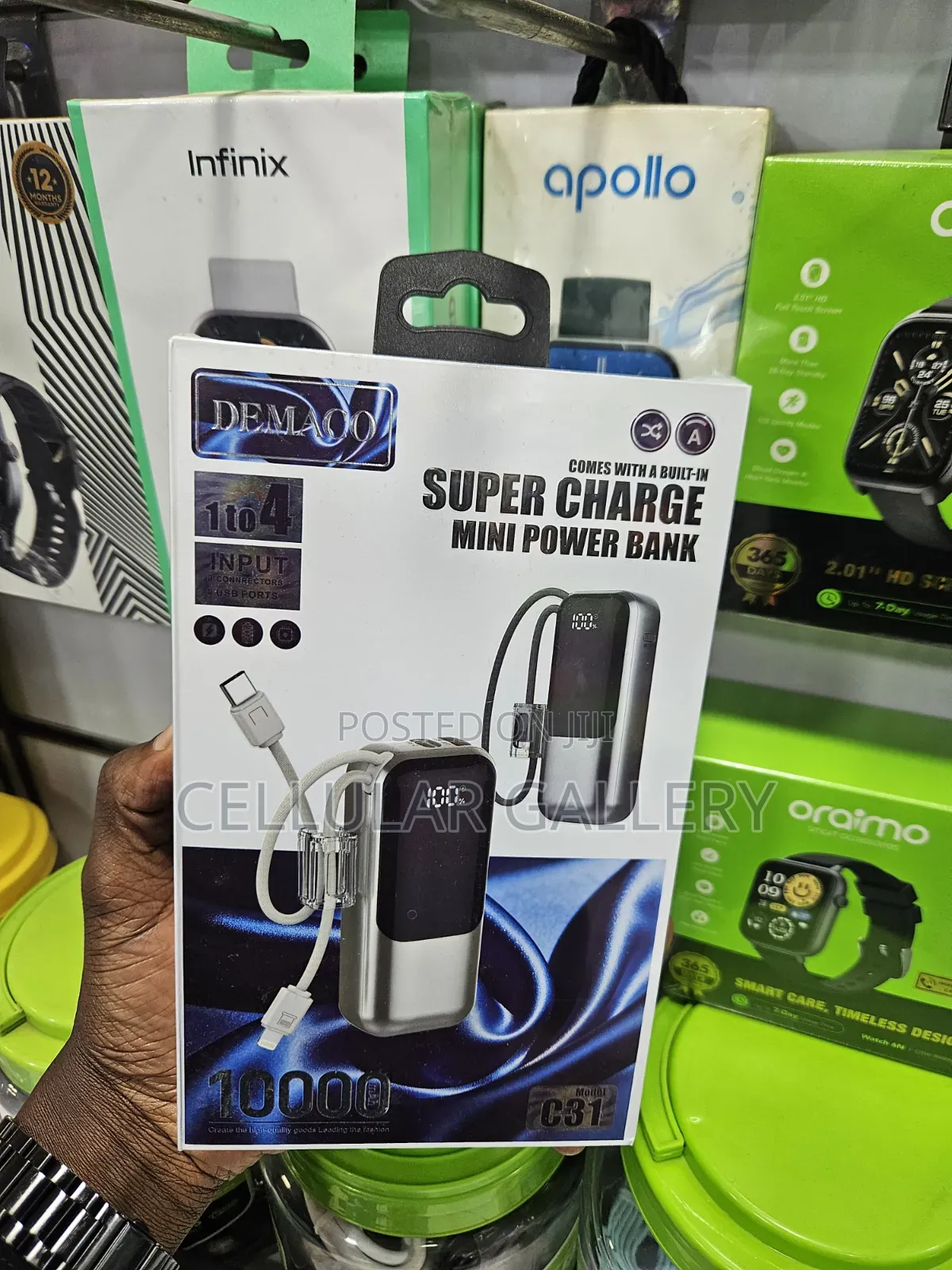 Demaco Mini Power Bank 10,000mah Fast Charging