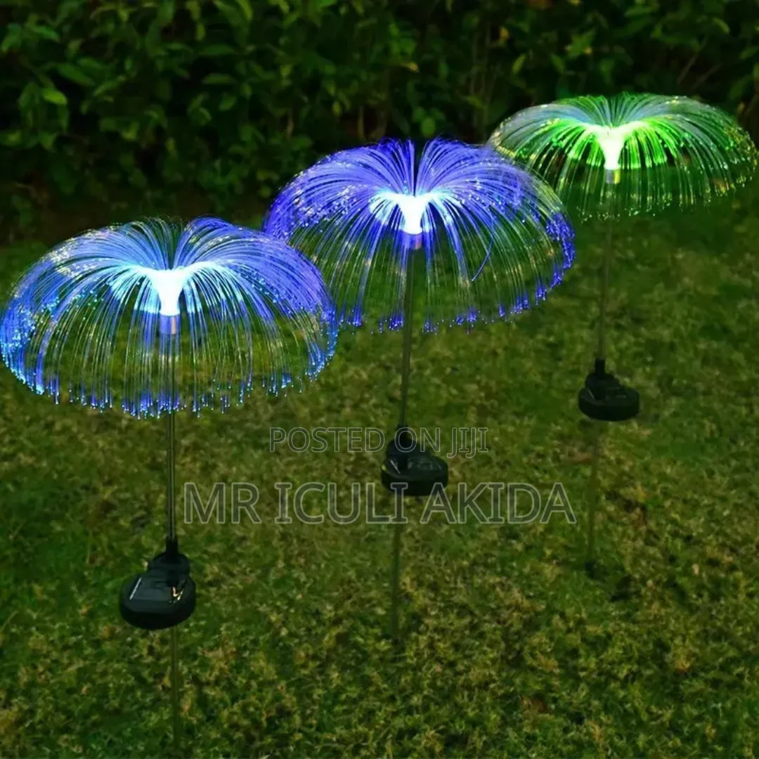 2pcs Solar-Powered Led Jellyfish Lights for Outdoor Garden Decoration