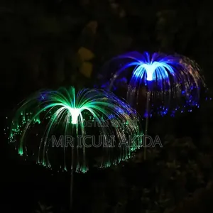 2pcs Solar-Powered Led Jellyfish Lights for Outdoor Garden Decoration