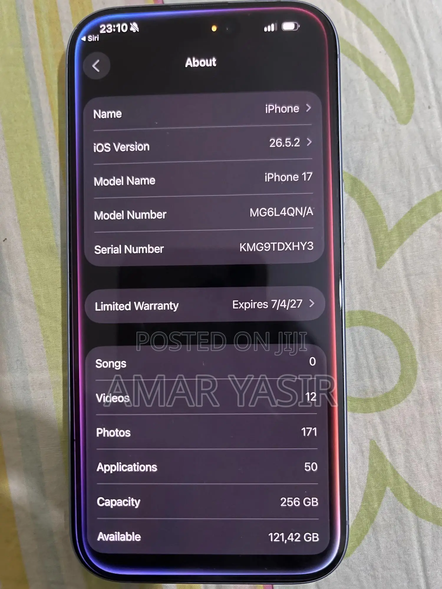 New Apple iPhone 17 256 GB Blue