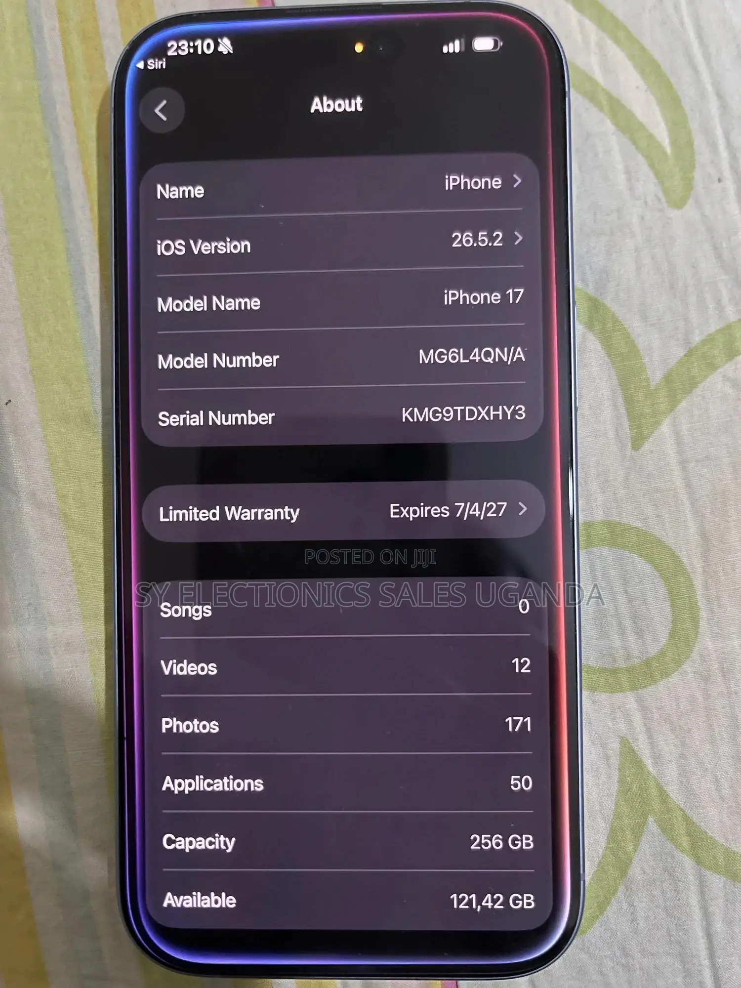 New Apple iPhone 17 256 GB Blue
