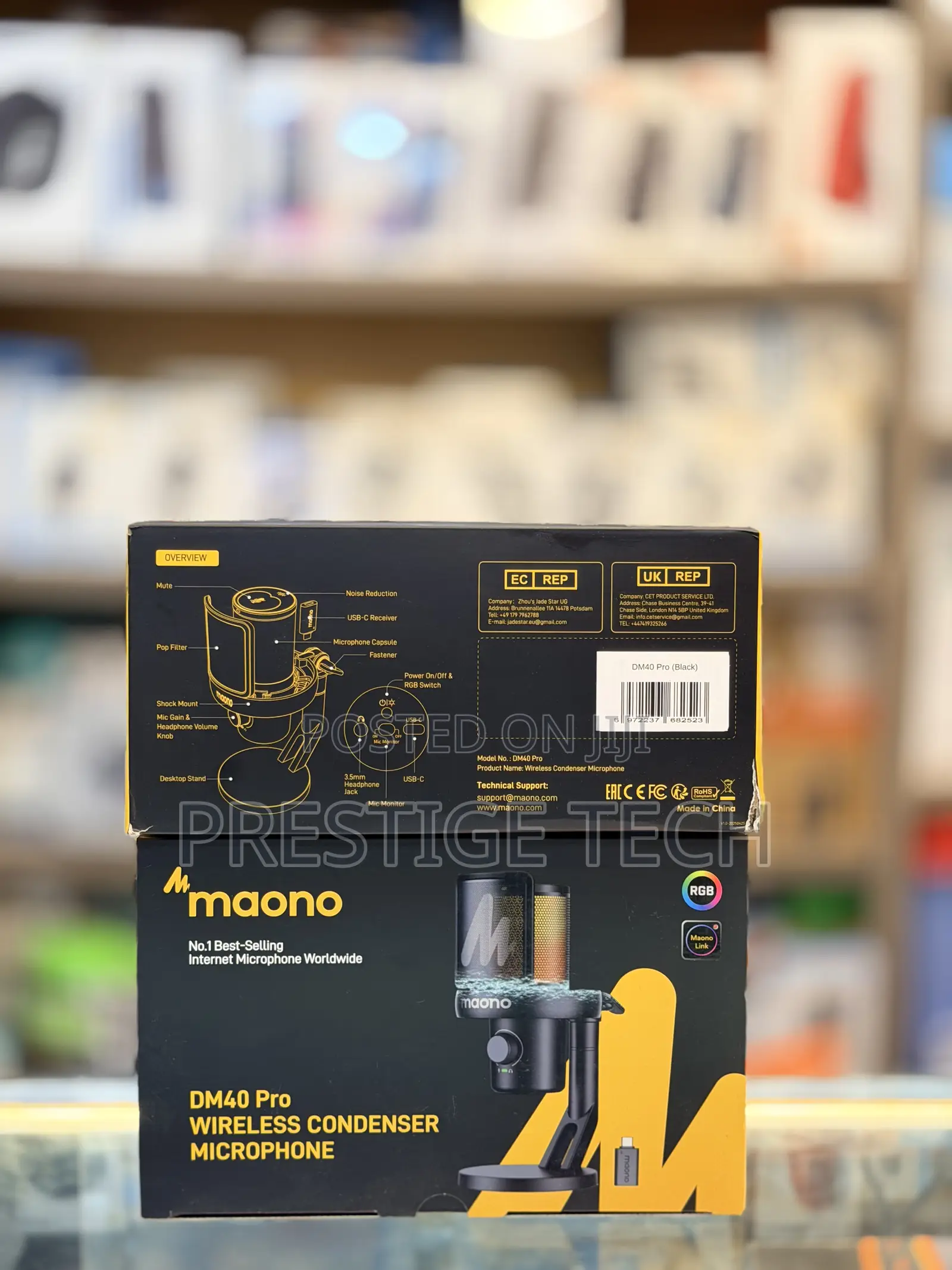 Maono Dm40 Pro Wireless Condenser and Usb Microphone for Pc Gaming Mic