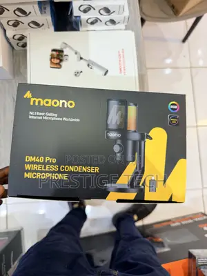 Maono Dm40 Pro Wireless Condenser and Usb Microphone for Pc Gaming Mic