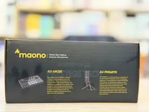 Maono Caster Lite Au-Am200 Portable Podcast Studio Equipment Bundle