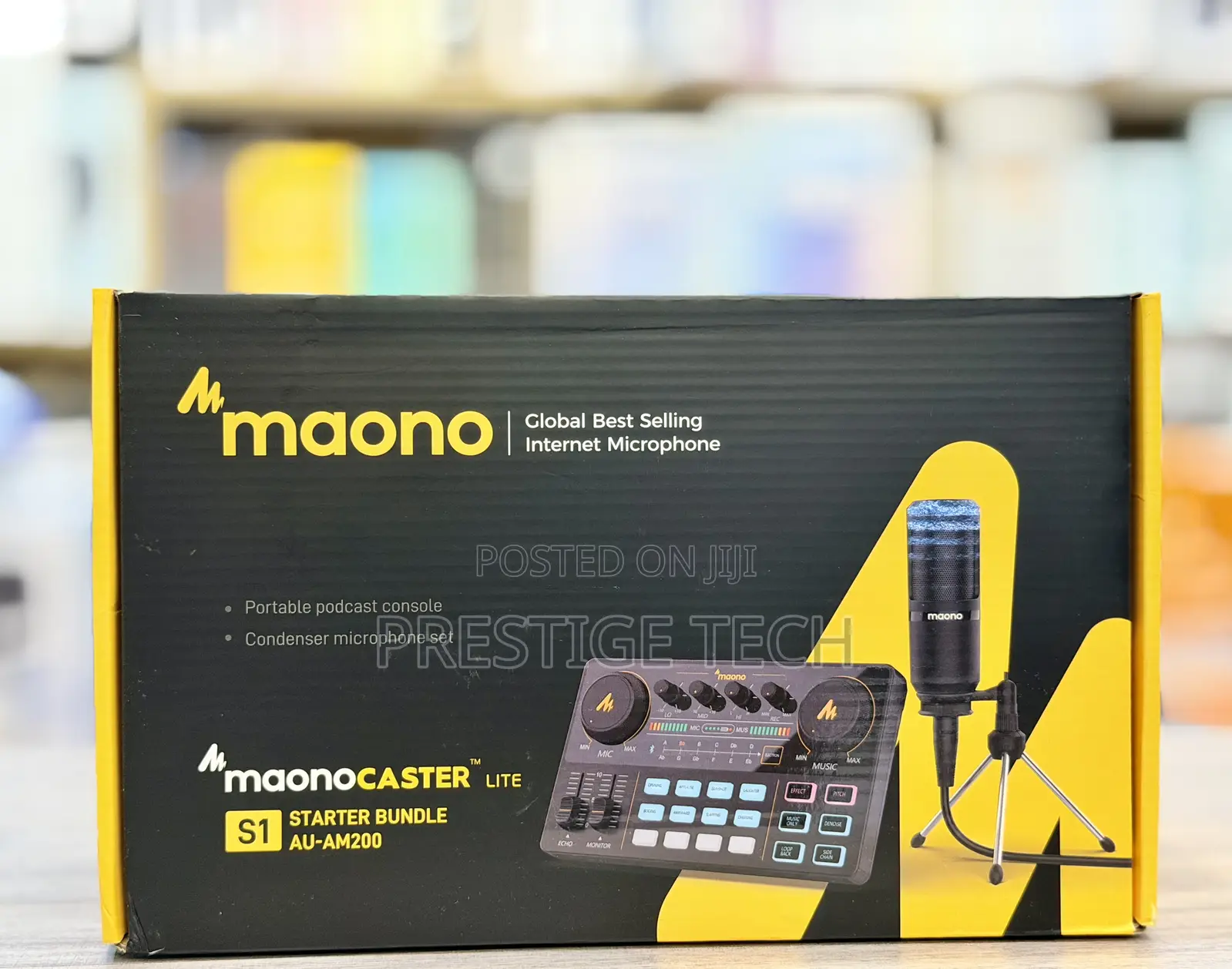 Maono Caster Lite Au-Am200 Portable Podcast Studio Equipment Bundle