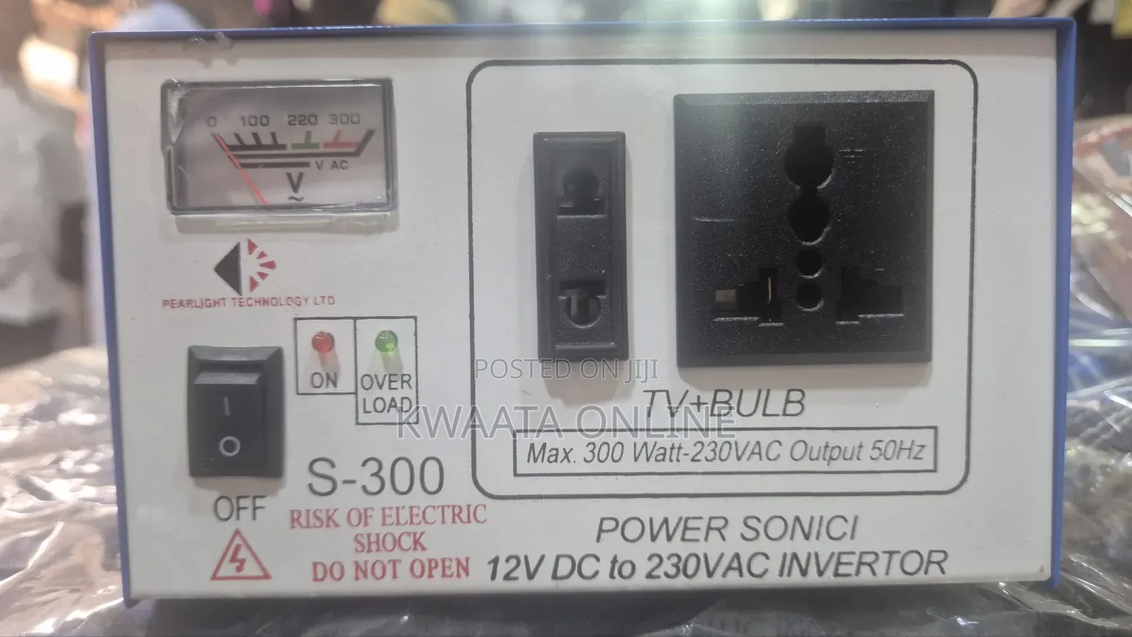 300w Power Sonici Dc to Ac Inverter (12v to 230v Ac) Power Converter