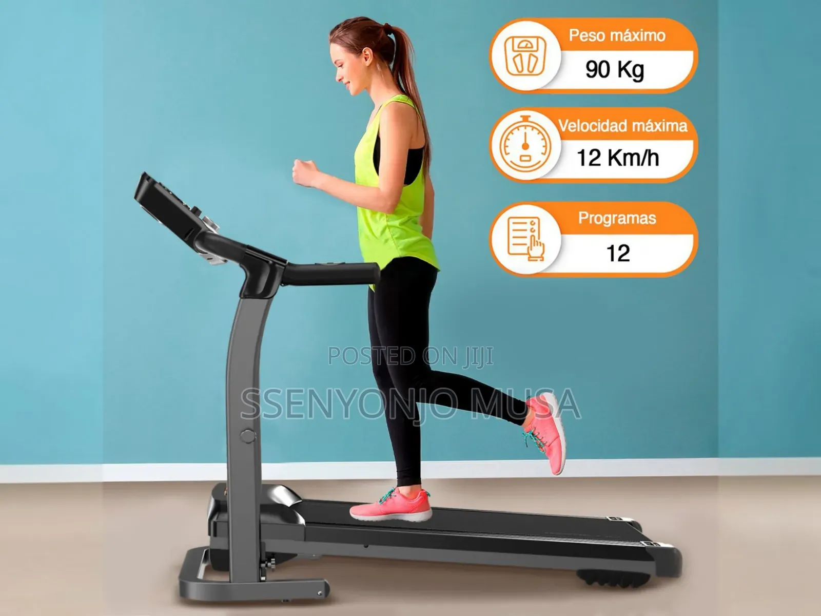 Kemilng M201 Folding Treadmill With Bluetooth, Speakers LCD Display