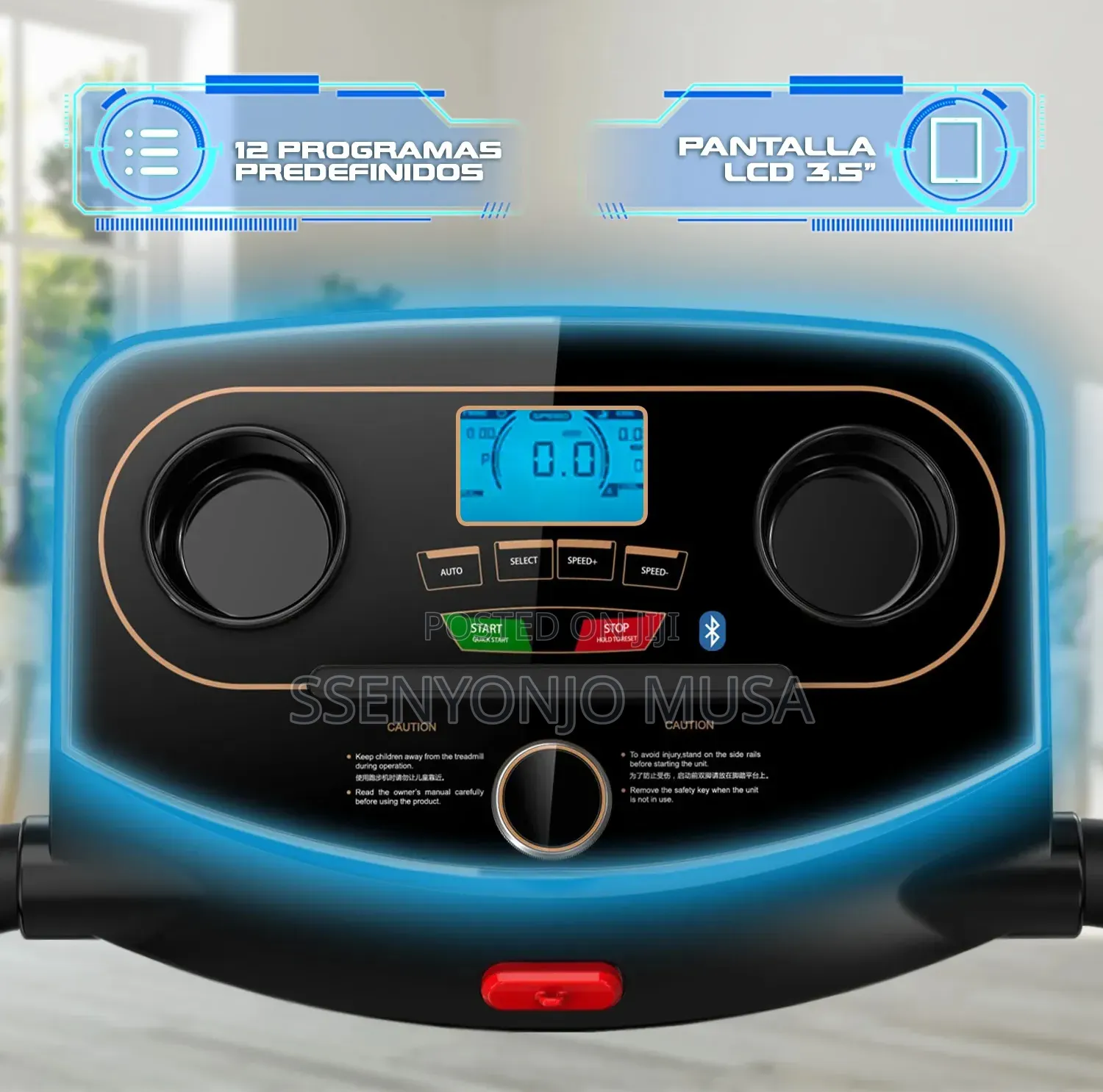 Kemilng M201 Folding Treadmill With Bluetooth, Speakers LCD Display