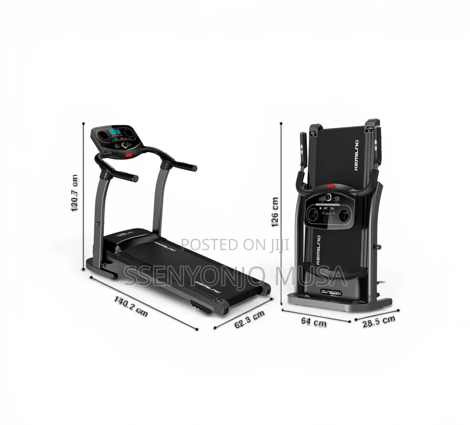 Kemilng M201 Folding Treadmill With Bluetooth, Speakers LCD Display