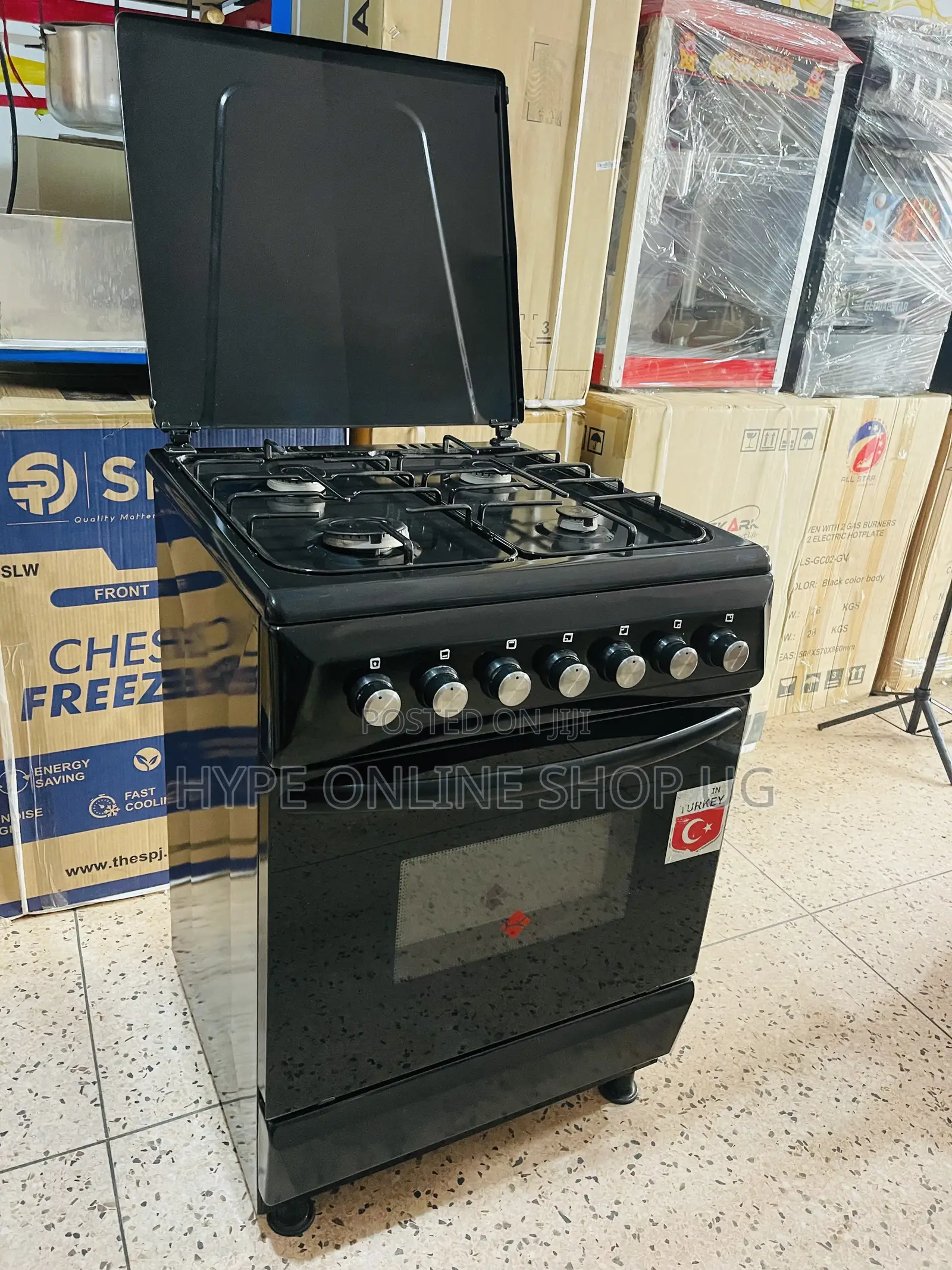 Multiple 60 by 60 Inches Turkey Made Full Gas Standing Cooker