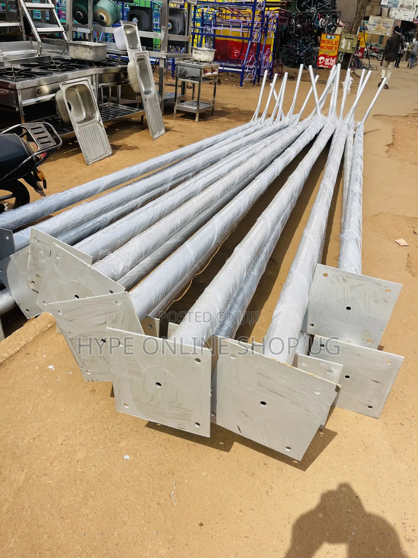 8meters Solar Light Poles Ug Supplier