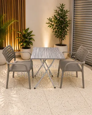 Outdoor And Indoor Portable Dining Table And Chairs