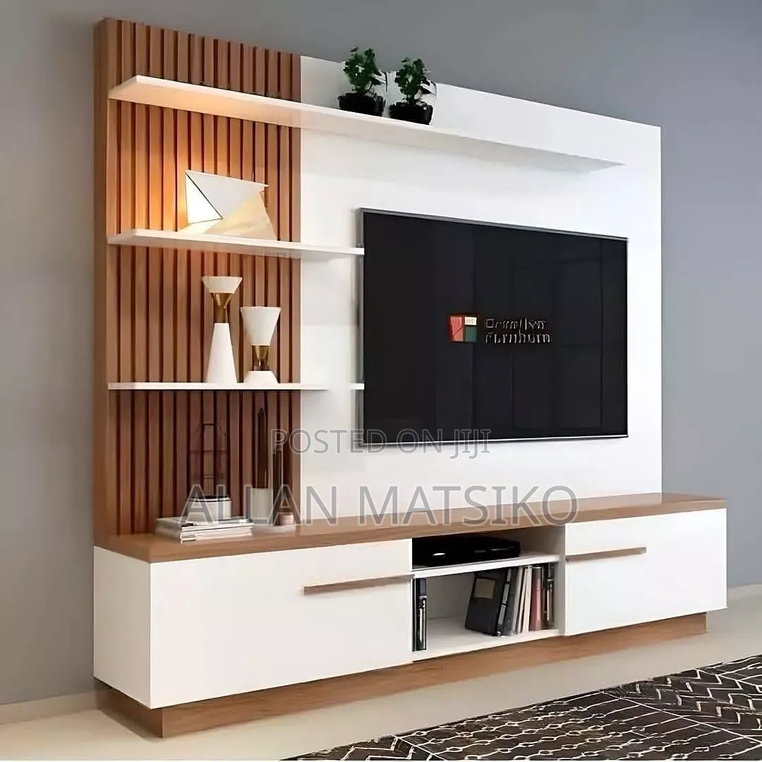 White and Brown Tv Stand All Sizes