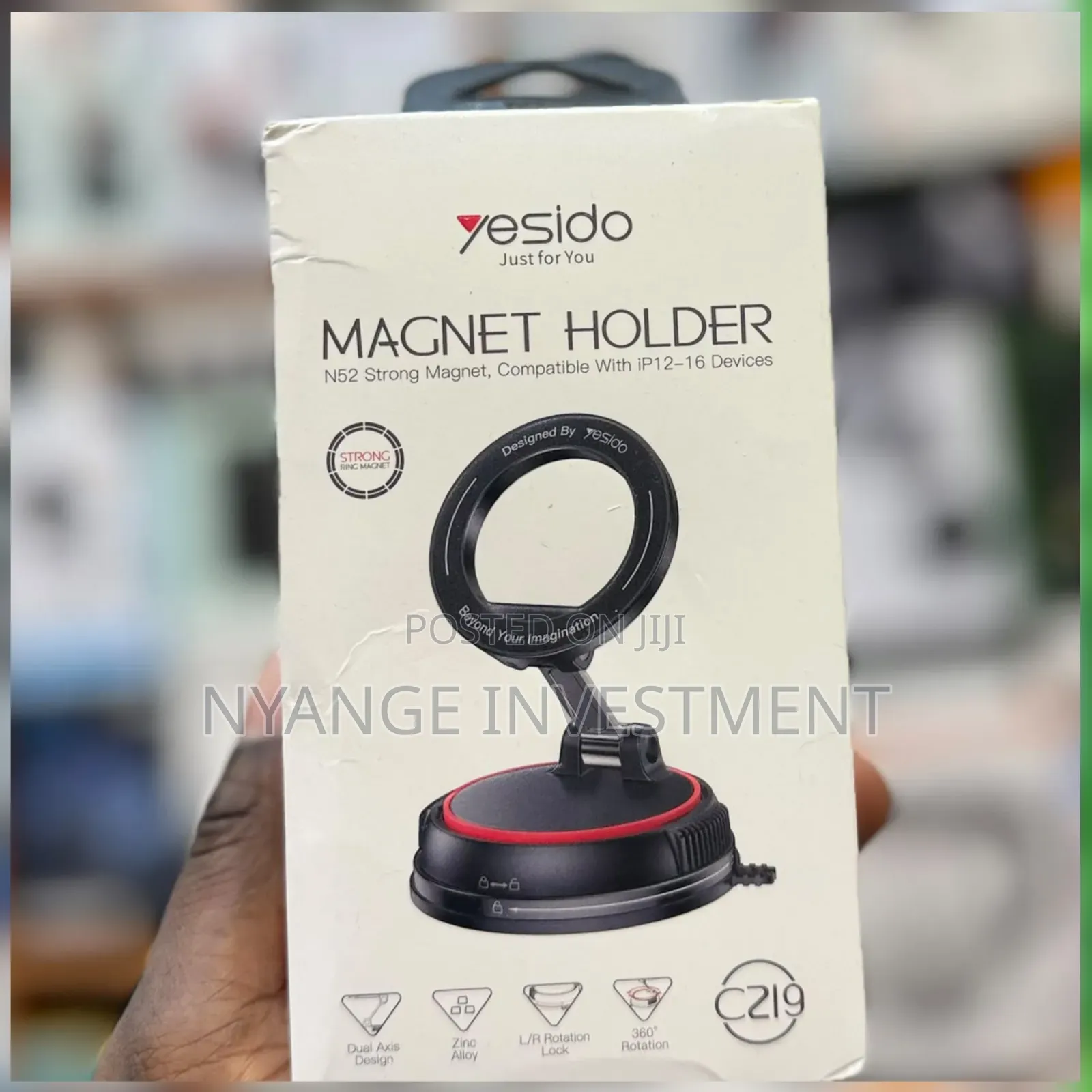 Yesido C219 Magnetic Holder Featuring N52 Strong Magnets.