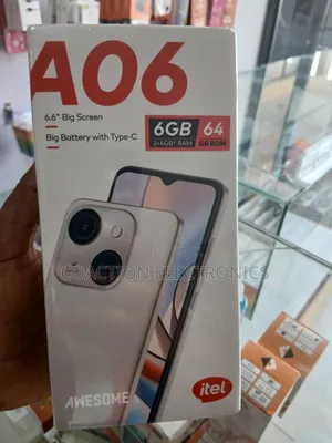 New Itel A06 64 GB Black