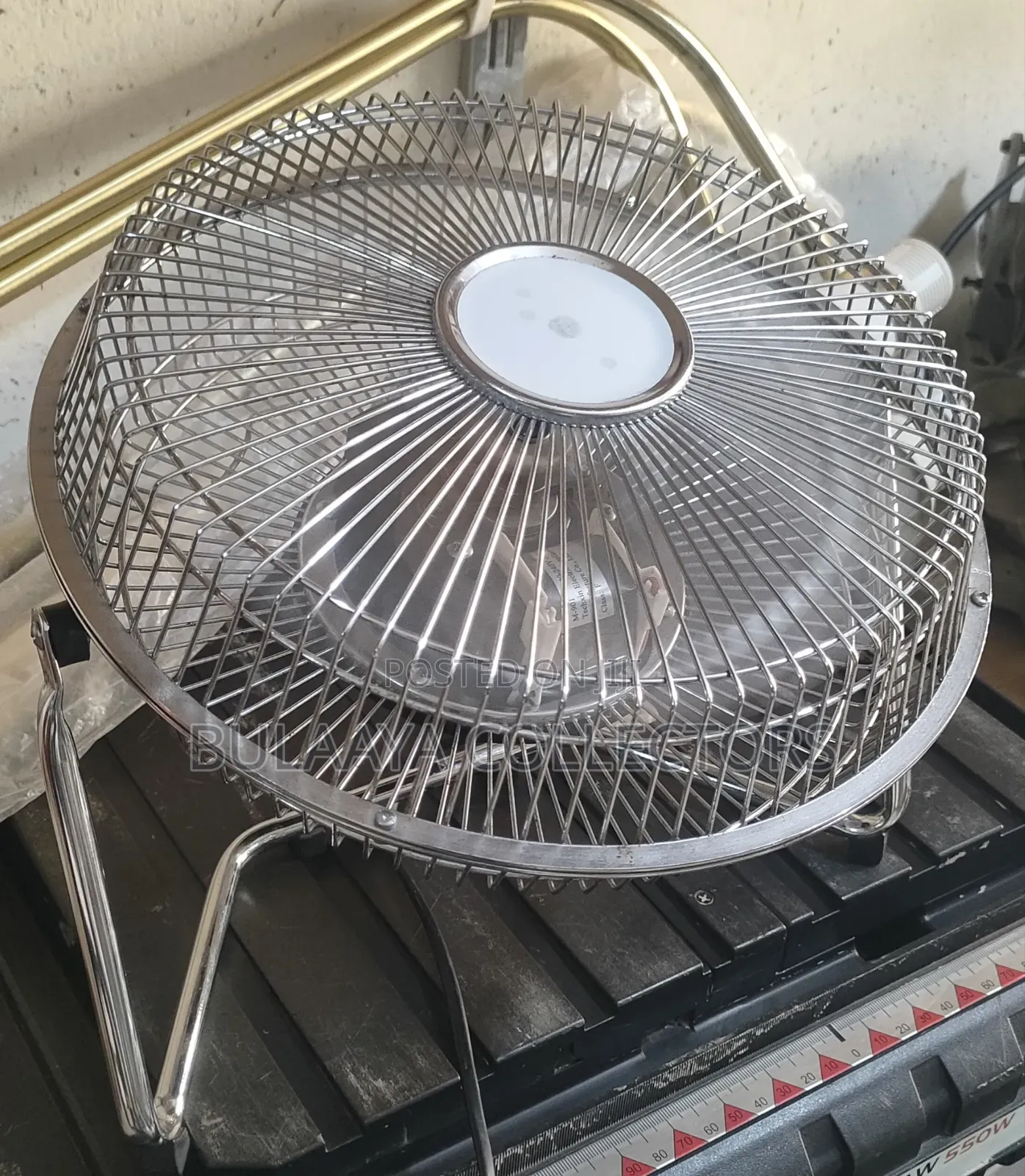 Uk Used Challenge Chrome Tilting 3-Speed Portable Desk or Table Fan.