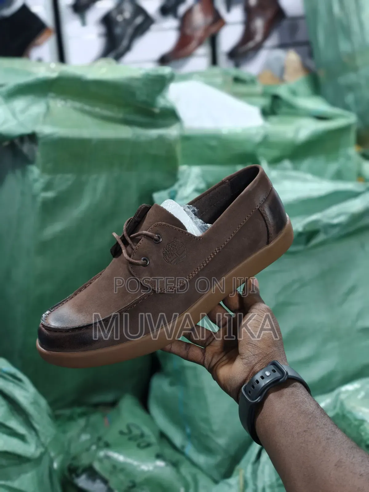 Causal Moc-Toe Leather Lace-Up Shoe
