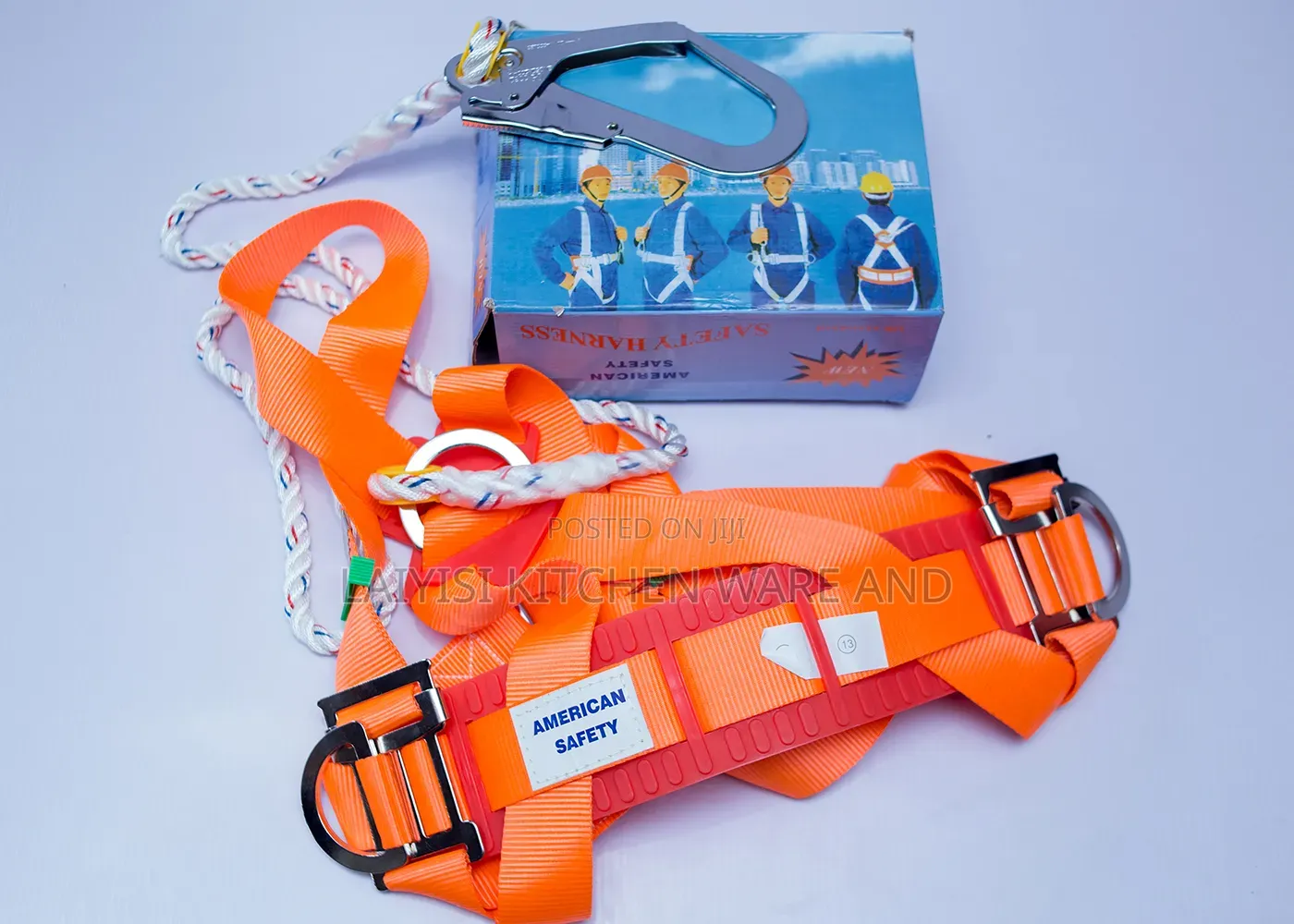 Safety Harness Fall Protection Kit Full Body Industrial Roofi Climbing