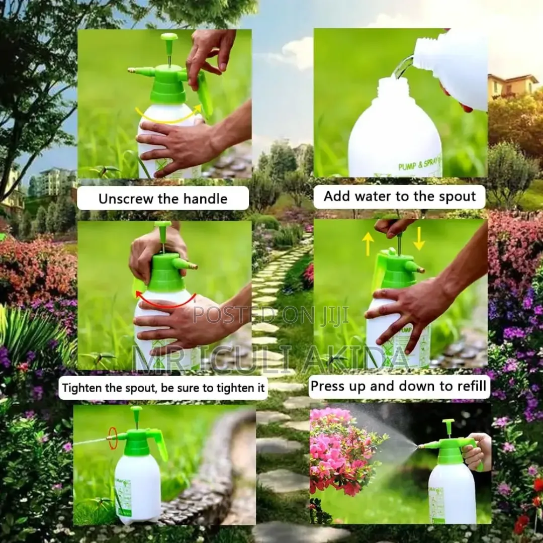 2ltr Handheld Manual Pump Pressure Garden Sprayer