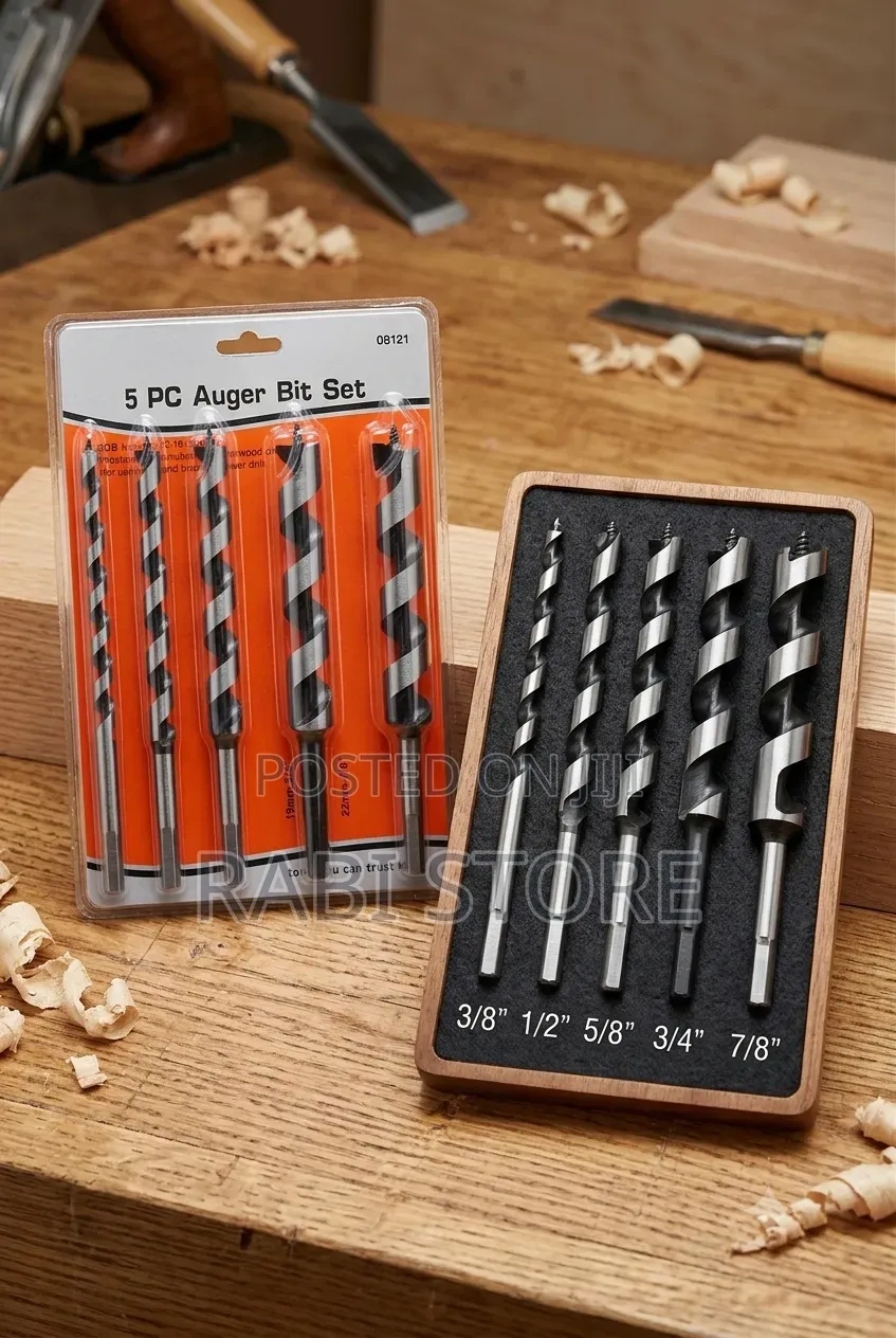 Auger Bit Set 5pc