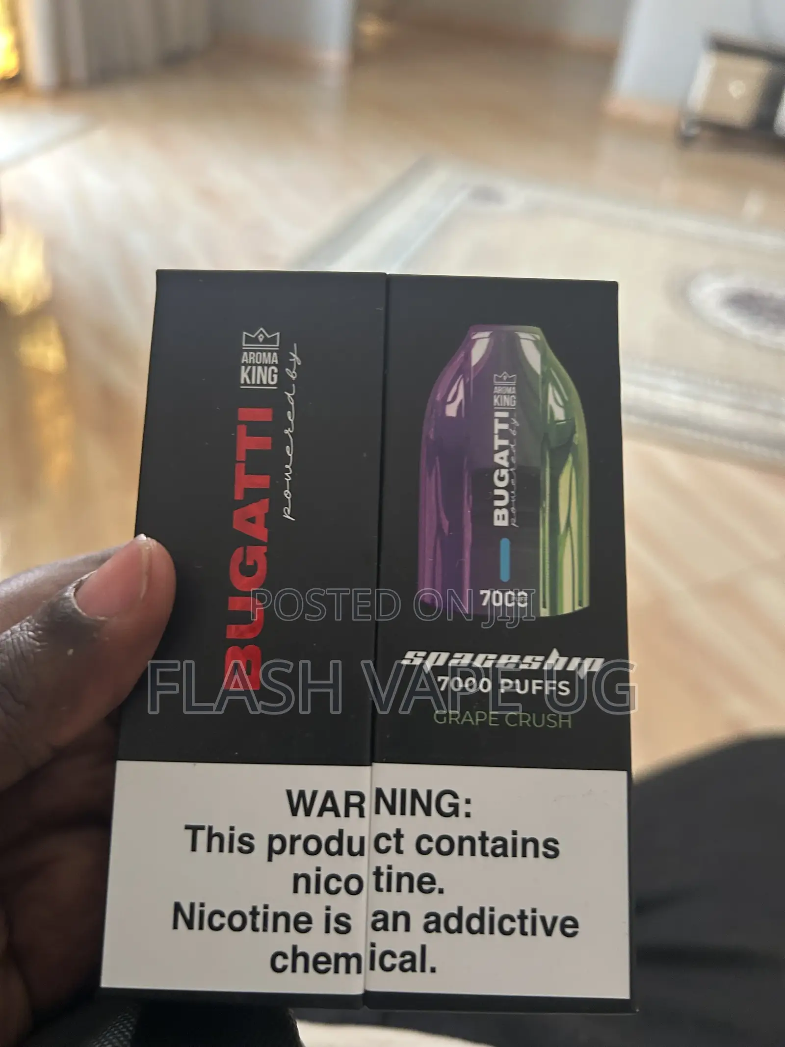 Spaceship Buggati 7000 Puffs Vape in Bluerazz Ice Flavor