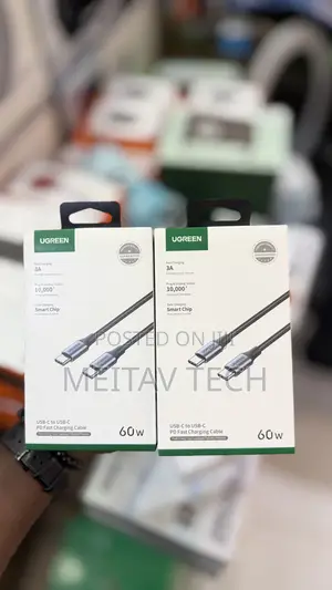 Ugreen Usb C Cable 60w 1 Metre Nylon-Braided Usb-C to Type C Cable