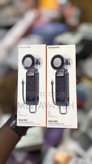 Porodo Lifestyle Chillo Volt Foldable Handheld Turbo Fan