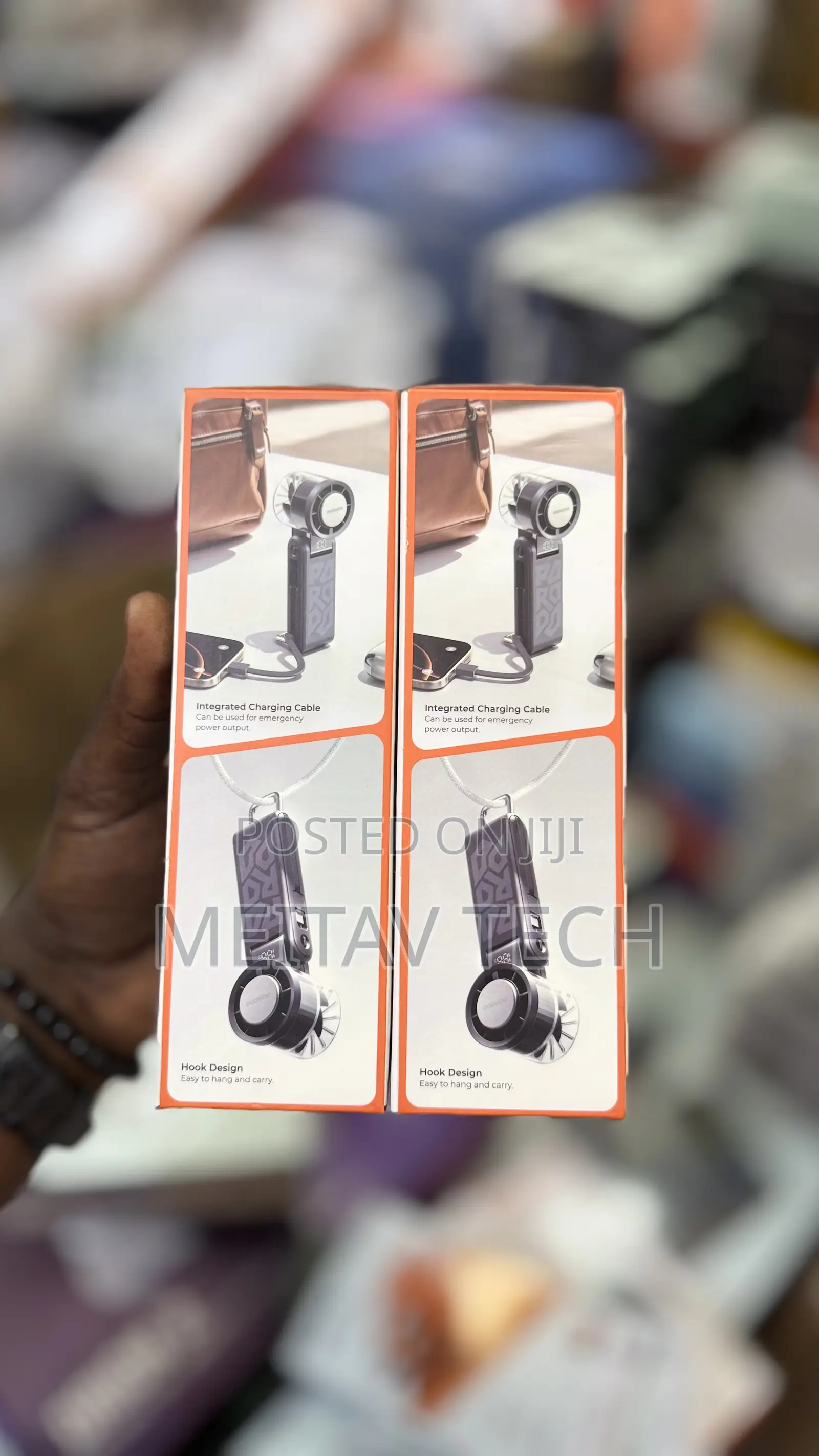 Porodo Lifestyle Chillo Volt Foldable Handheld Turbo Fan