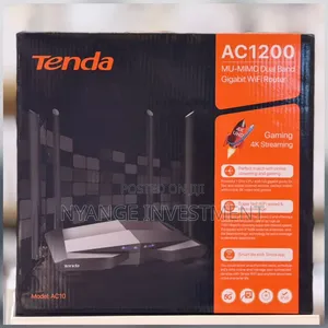 Tenda Ac10 Ac1200 Mu-Mimo Dual Band Gigabit Wifi Router. Wifi Router