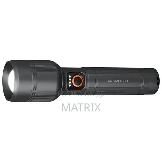 Porodo Vrechargeble Flashlight Torch