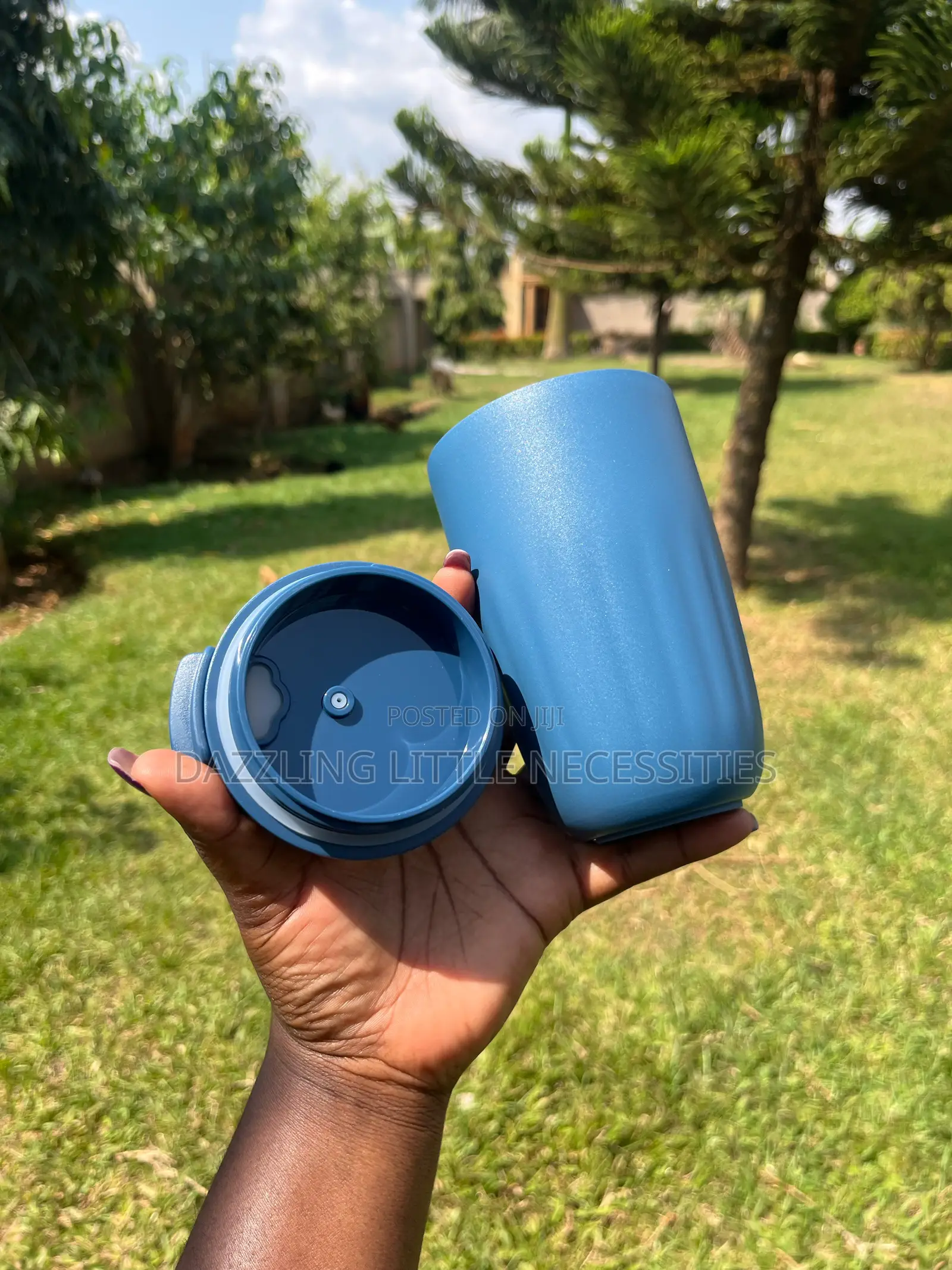 Dusty Blue Vacuum Insulated Travel Mug - 450mls