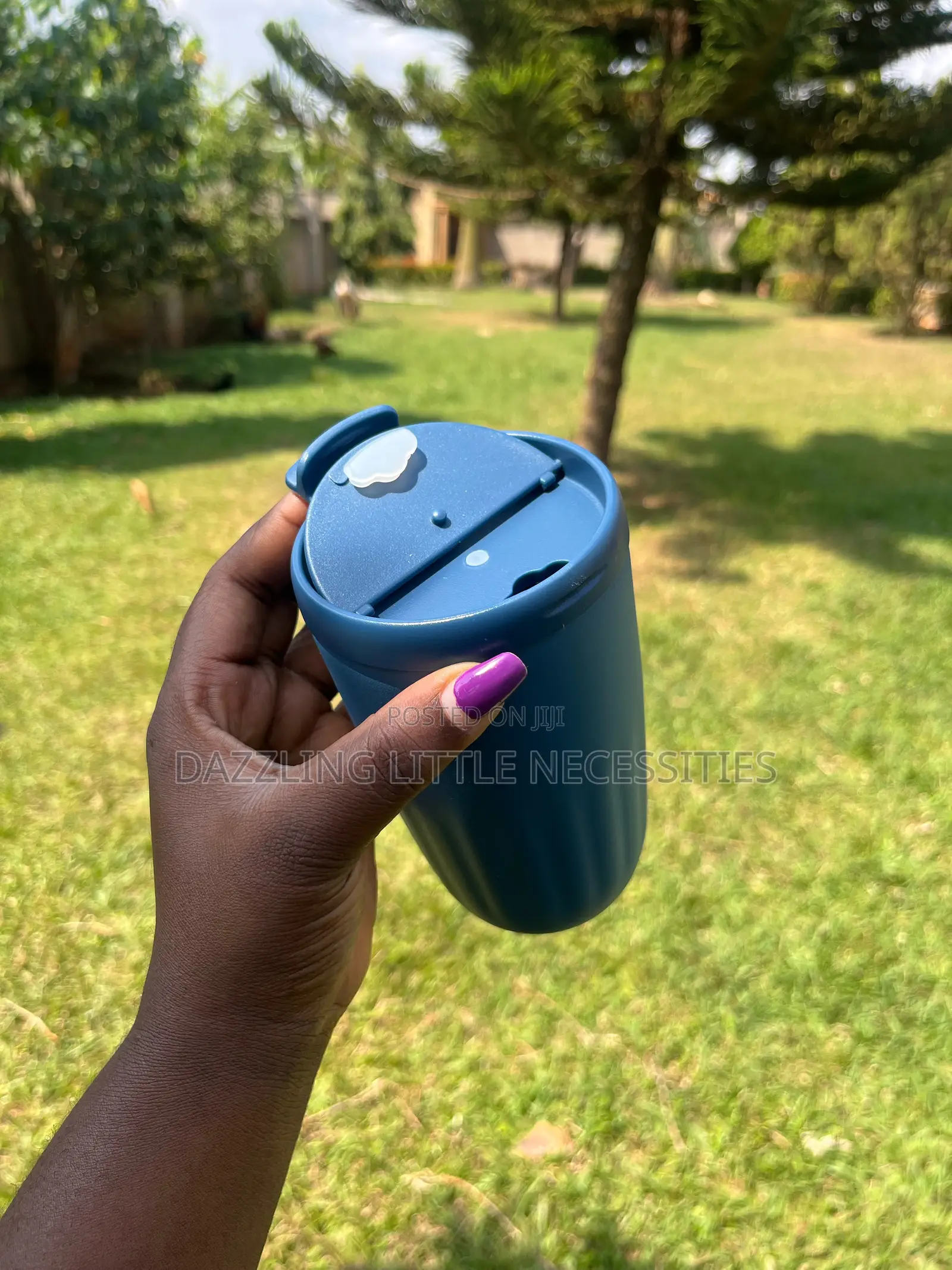 Dusty Blue Vacuum Insulated Travel Mug - 450mls